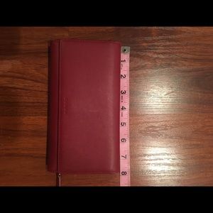 COACH warm red wallet